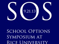 School Options Symposium at Rice University on 9/21/13.